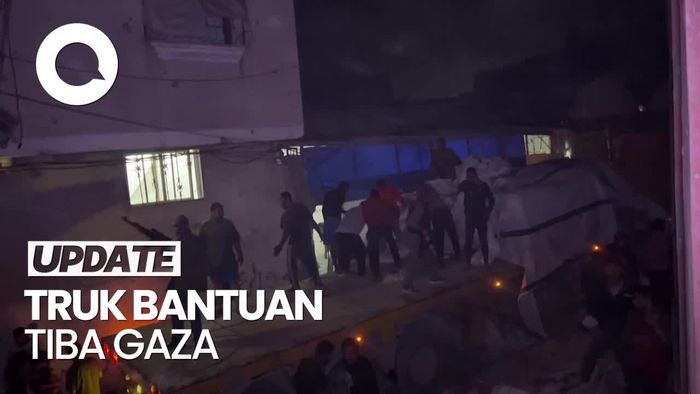 Video: Truk Bantuan Makanan Tiba di Gaza, Langsung Diserbu Warga
