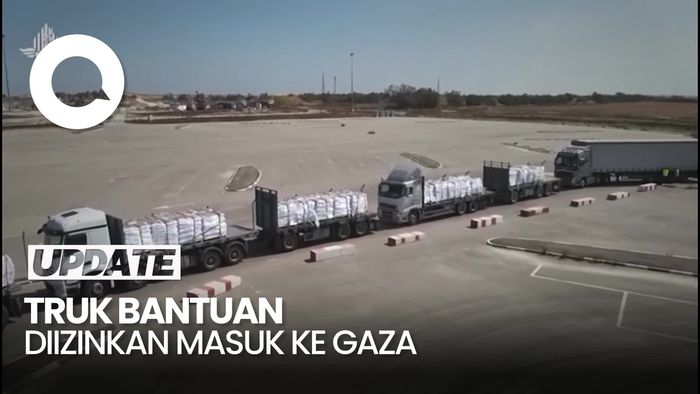 Video: Israel Izinkan 100 Truk Bantuan Makanan-Peralatan Medis Masuk Gaza