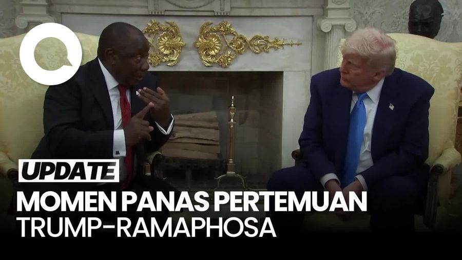 Video: Panasnya Pertemuan Trump-Ramaphosa Seusai Singgung Genosida di Afrika 