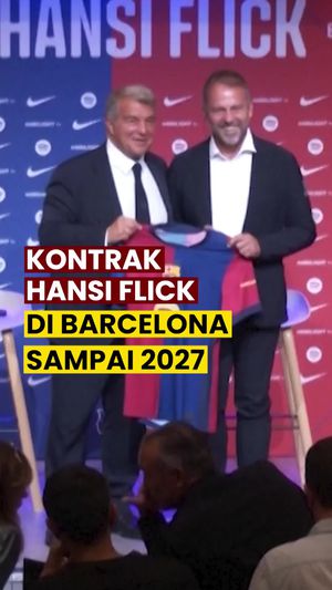 Video Barcelona Treble Domestik, Kontrak Hansi Flick Diperpanjang