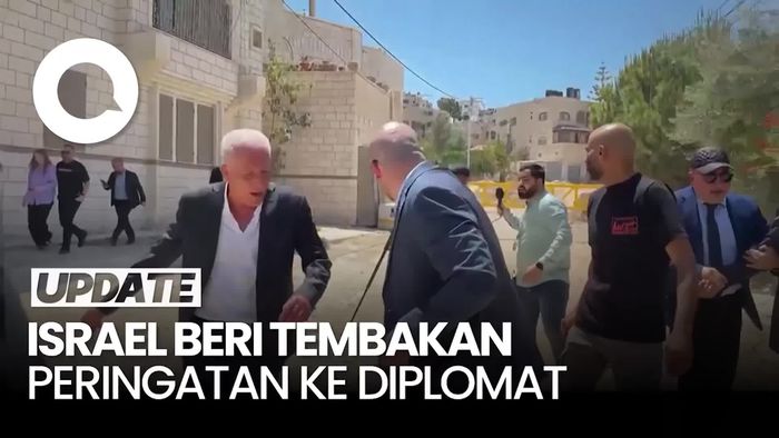 Video: Momen Rombongan Diplomat Dapat Tembakan Peringatan dari Israel