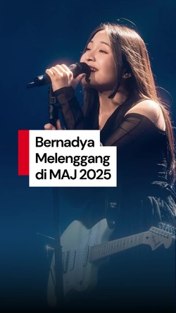 Video: Gaya Serba Hitam Bernadya di Red Carpet Music Awards Japan 2025