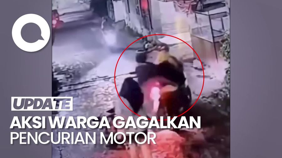 Video: Aksi Ibu Rumah Tangga dan Adiknya Gagalkan Pencurian Motor di Bandung