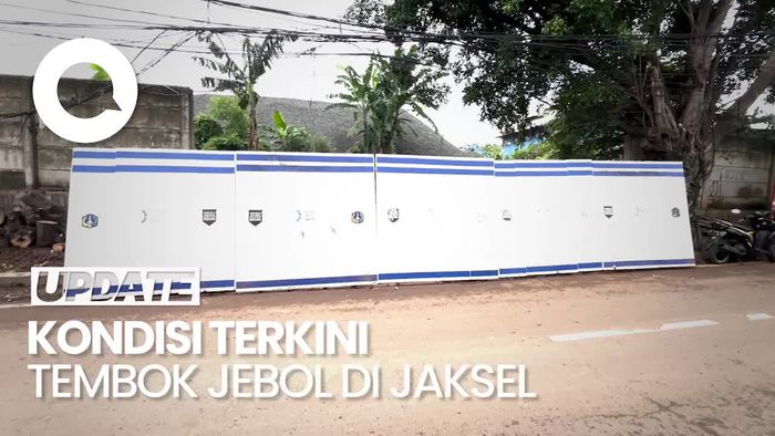Video: Kondisi Terkini Tembok Gudang Dinas SDA di Jaksel yang Jebol