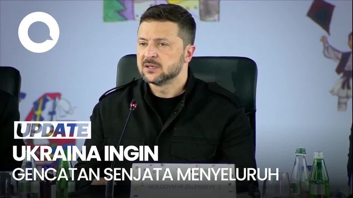 Video Zelensky: Prioritas Ukraina Gencatan Senjata Menyeluruh Tanpa Syarat