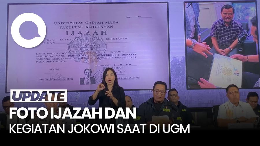 Video: Penampakan Ijazah Jokowi hingga Kegiatan Semasa Kuliah di UGM