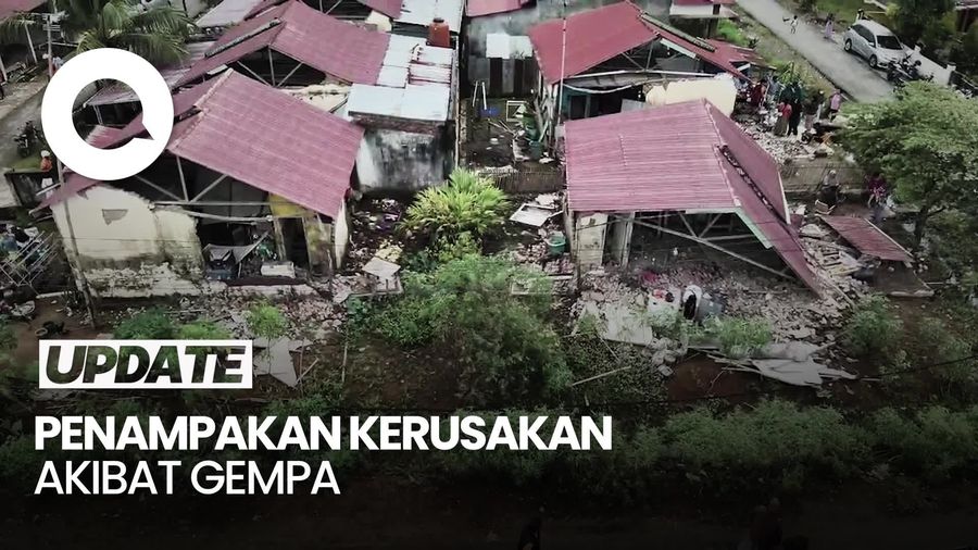 Video dari Udara: Kondisi Kerusakan Rumah Warga Bengkulu Akibat Gempa