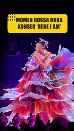 Video Rossa di Konser Here I Am: Aku Mau Nyanyi 3 Jam Buat Kalian