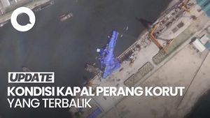 Video: Kapal Perang Korut yang Terbalik Kini Ditutupi Terpal
