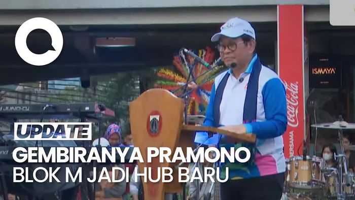 Video: Pramono Gembira Blok M Jadi Hub Baru, Pamerkan Jalur Pedestrian