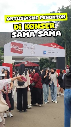 Video: Antusiasme Penggemar Jelang Konser Kolaborasi SAMA SAMA
