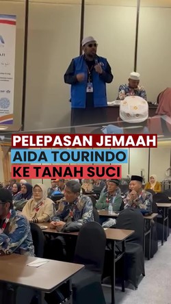  Video: 45 Jemaah Aida Tourindo Berangkat ke Tanah Suci