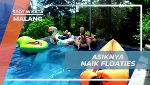 Merasakan Asiknya Naik Floatis Saat Berenang di Malang