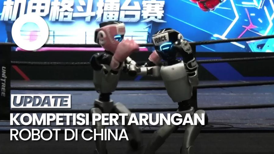 Video: Keren! China Gelar Kompetisi Pertarungan Robot Ala Film Real Steel