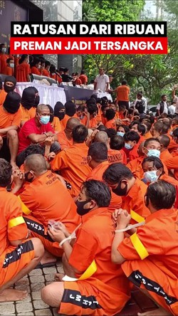 Video Operasi Anti-premanisme: 3.599 Orang Diringkus, 348 Jadi Tersangka