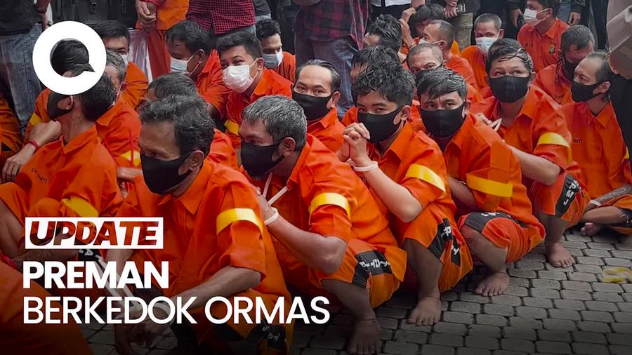 Video: Tampang Gerombolan Preman Berkedok Ormas yang Diciduk Polda Metro