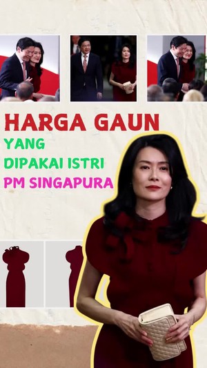 Video: Potret Istri PM Singapura Pakai Gaun Rancangan Desainer Indonesia