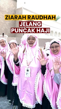 Video: Ziarah Raudhah Jemaah Aida Tourindo Jelang Puncak Haji 2025