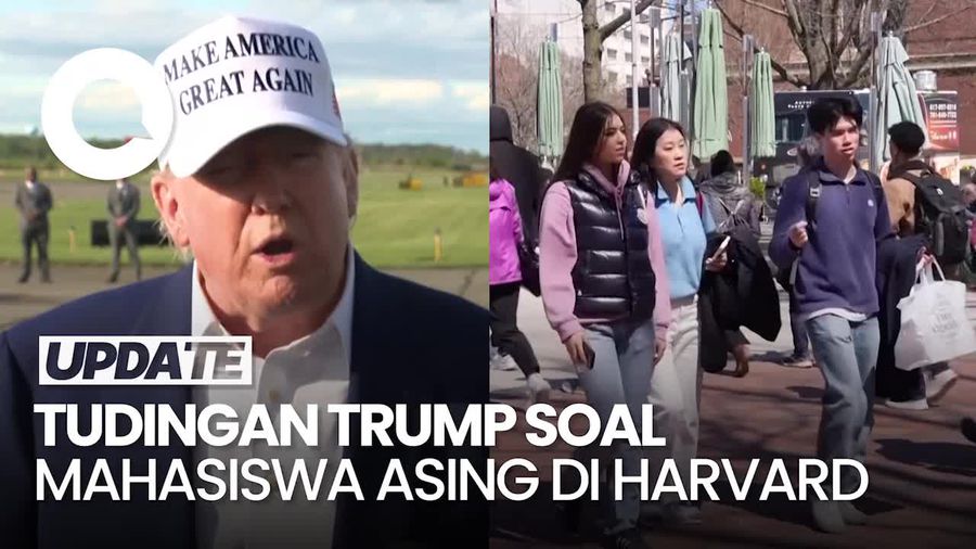 Video Asumsi Trump soal Mahasiswa Asing Harvard: Mereka Sangat Antisemit