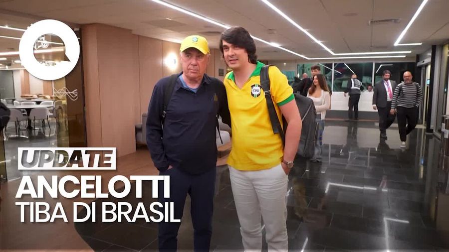 Video Carlo Ancelotti Tiba di Brasil