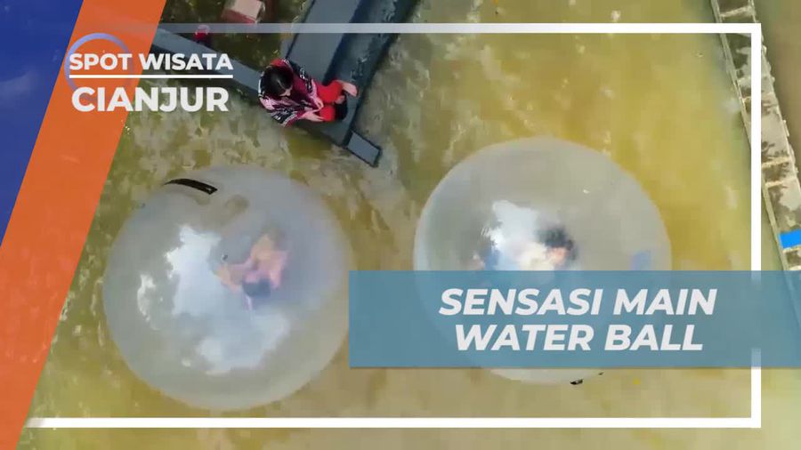 Sensasi Balapan Menggunakan Water Ball dan Menemukan Hukumannya di Cianjur 