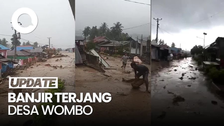 Video: Banjir Bandang Terjang Desa Wombo Imbas Air Sungai Meluap