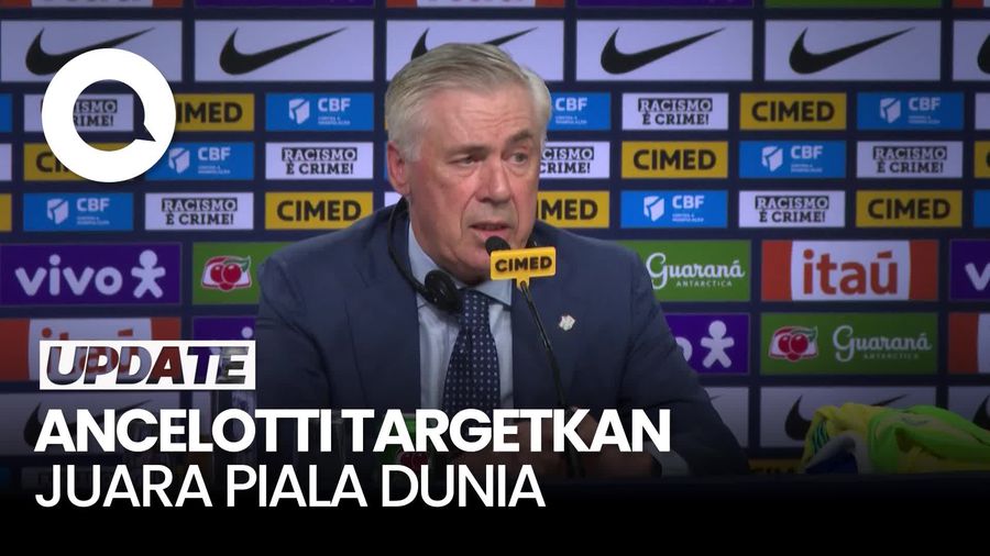 Video: Target Ancelotti Latih Timnas Brasil untuk Juara Piala Dunia