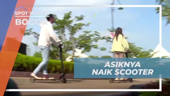 Menikmati Keseruan Naik Scooter di Pagi Hari di Bogor dengan Udara Sejuk  