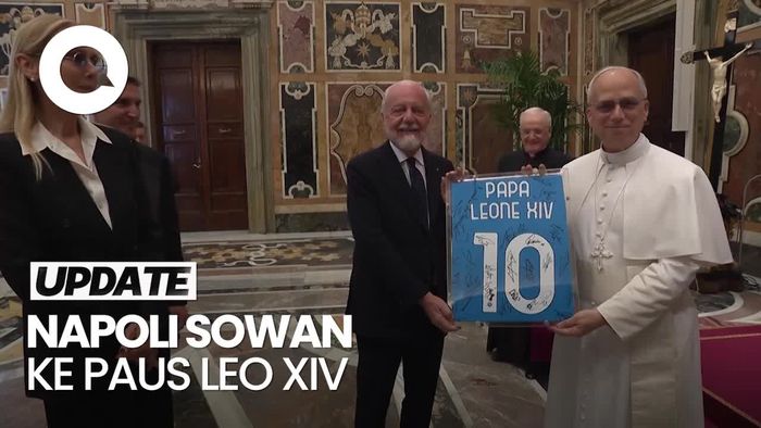 Video Napoli Juara Serie A, Paus Leo Langsung Kasih Wejangan