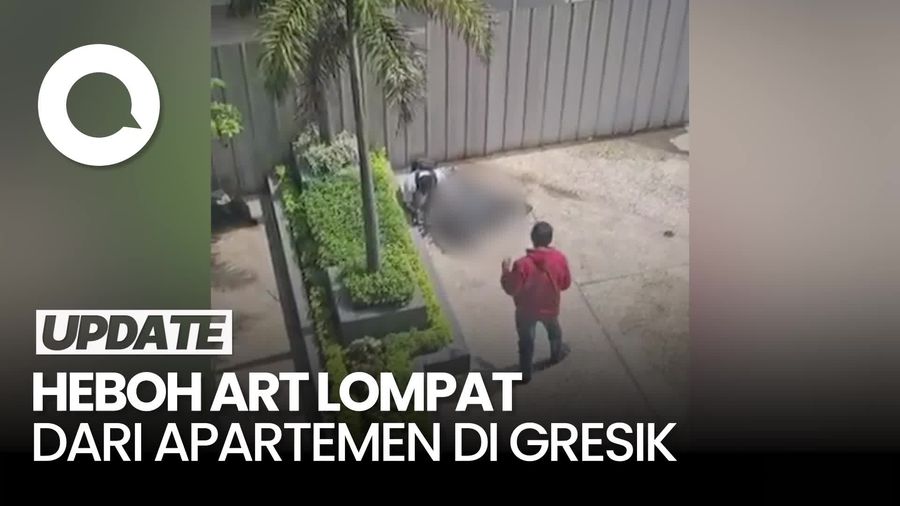 Video: Heboh ART di Gresik Lompat dari Lantai 30, Diduga Bunuh Diri