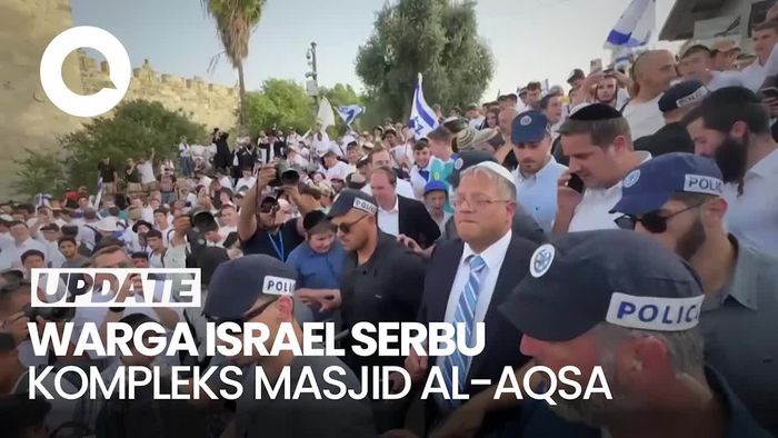 Video: Warga Israel Ramai-ramai Geruduk Masjid Al-Aqsa Lalu Bikin Provokasi
