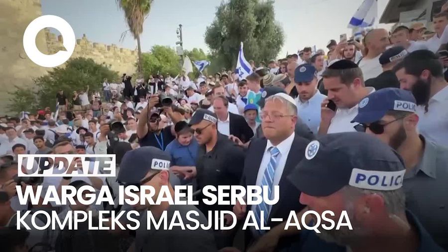 Video: Warga Israel Ramai-ramai Geruduk Masjid Al-Aqsa Lalu Bikin Provokasi