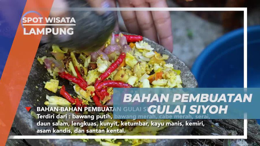 Membuat Gulai Siyoh dari Siput Laut di Lampung dengan Beragam Bumbu Tradisional  