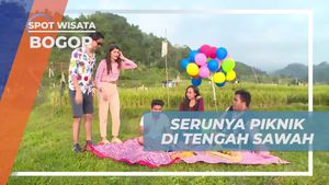 Menghabiskan Waktu Piknik di Tengah Sawah Bersama Teman dan Makanan Favorit di Bogor