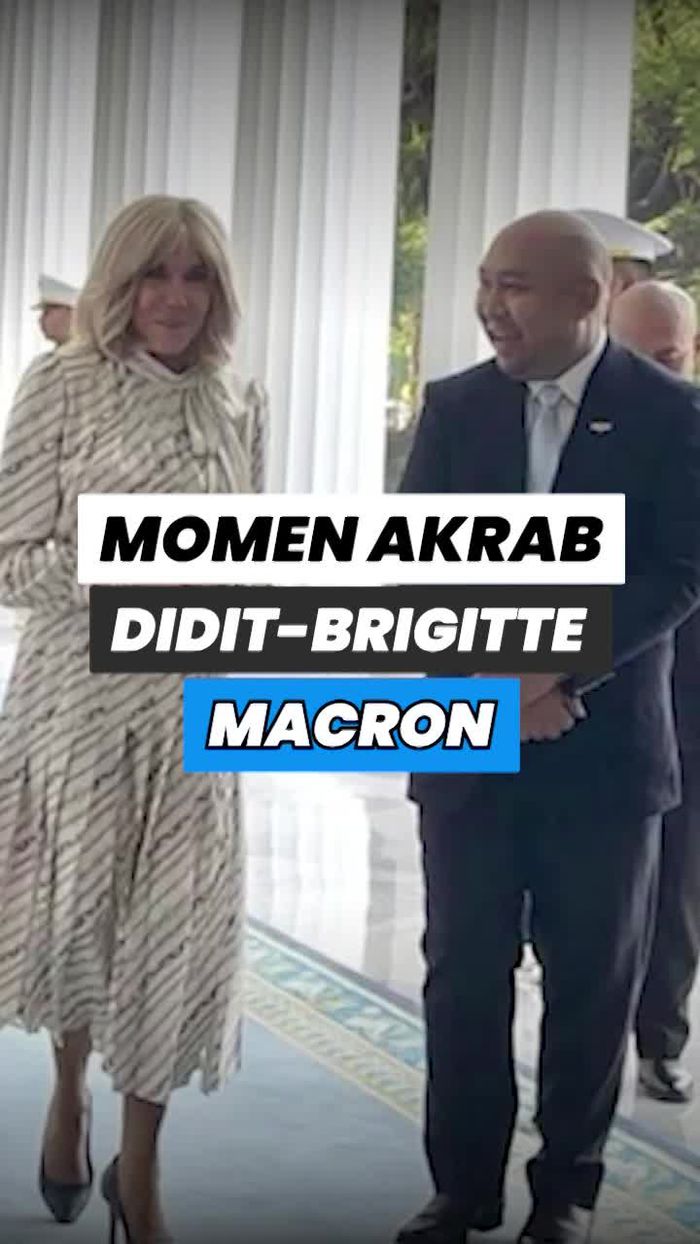 Video Keakraban Didit dan Brigitte Macron Ngobrol di Istana