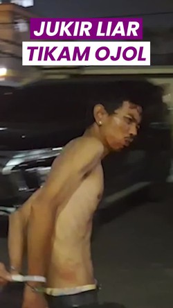 Video: Polisi Tangkap Jukir Liar yang Tikam Ojol di Palembang