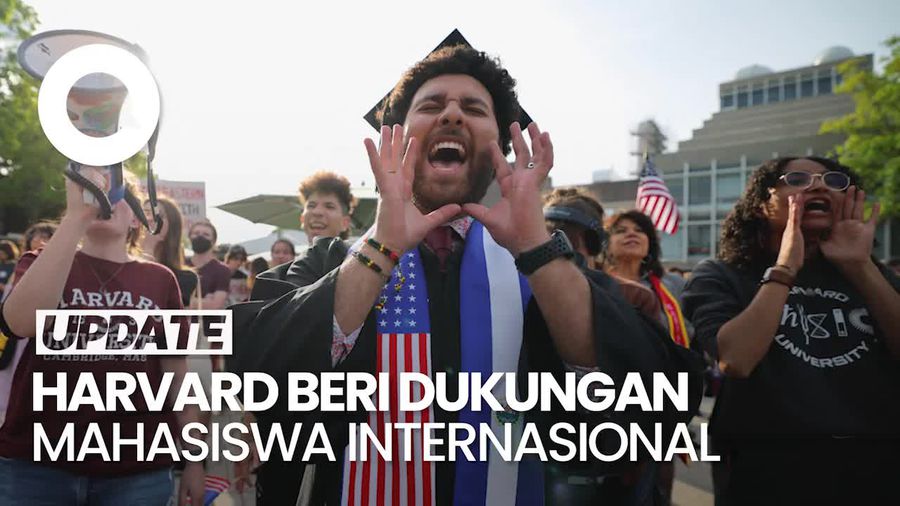 Video: Kala Mahasiswa Harvard Demo Larangan Mahasiswa Asing Donald Trump