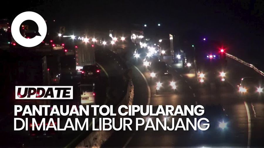 Video: Pantauan Malam Ini Tol Cipularang Arah Bandung Padat