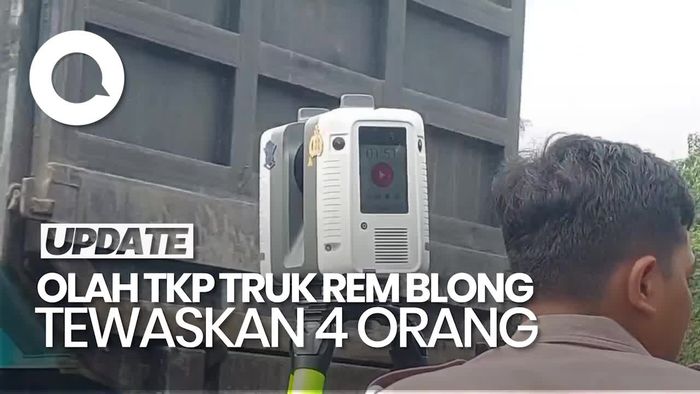 Video: Melihat Olah TKP Truk Rem Blong Tewaskan 4 Orang di Probolinggo