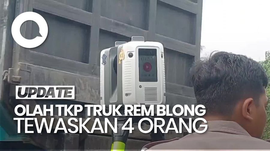 Video: Melihat Olah TKP Truk Rem Blong Tewaskan 4 Orang di Probolinggo