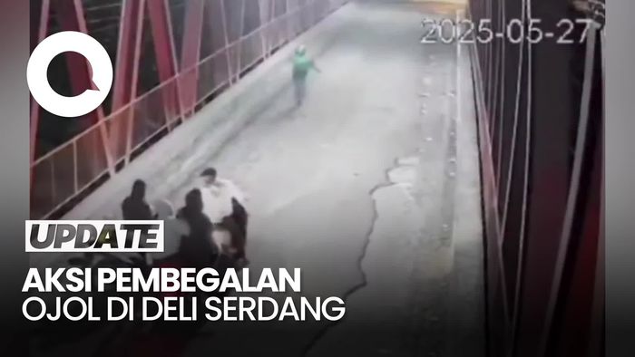 Video CCTV: Pengemudi Ojol Dibegal di Deli Serdang, Polisi Selidiki