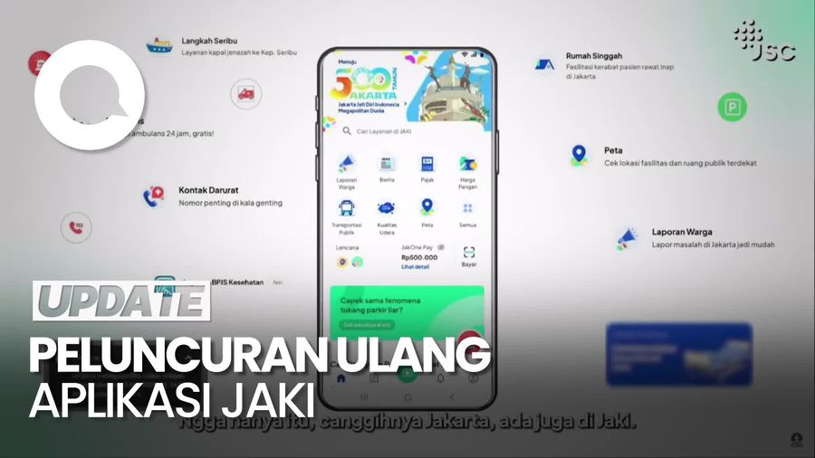 Video: Peluncuran Ulang Aplikasi JAKI Oleh Pemprov Jakarta, Ada 11 Fitur Baru