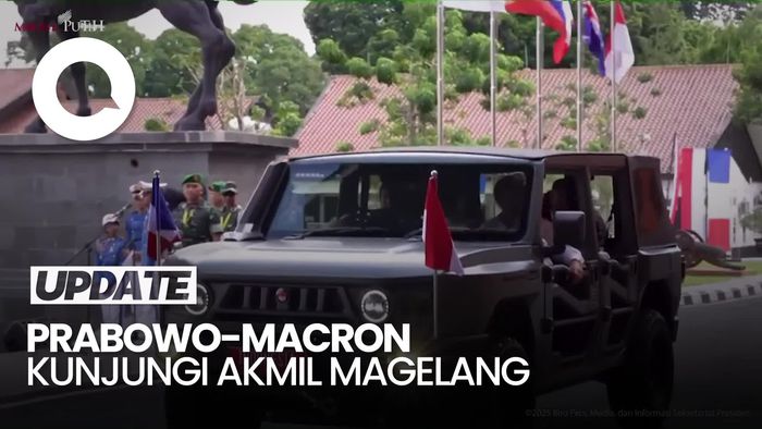 Video: Prabowo Sopiri Macron Naik Maung saat Tiba di Akmil Magelang