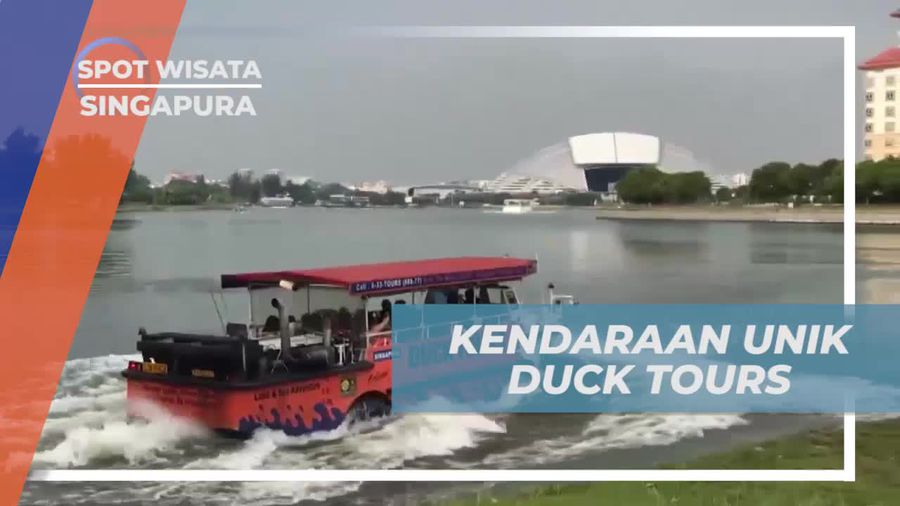 Mencoba Kendaraan Unik Duck Tours di Singapura
