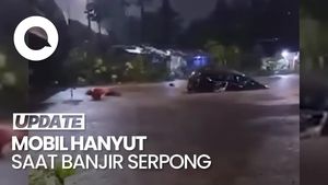 Video Mobil Hanyut Terbawa Arus Banjir di Rawa Buntu Serpong