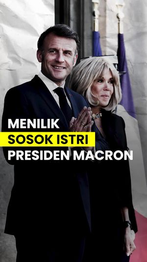 Video: Sosok Brigitte, Istri Presiden Prancis yang Viral Toyor Suaminya