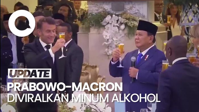 Video: Viral Prabowo-Macron Disebut Bersulang Alkohol, Istana: Sari Apel