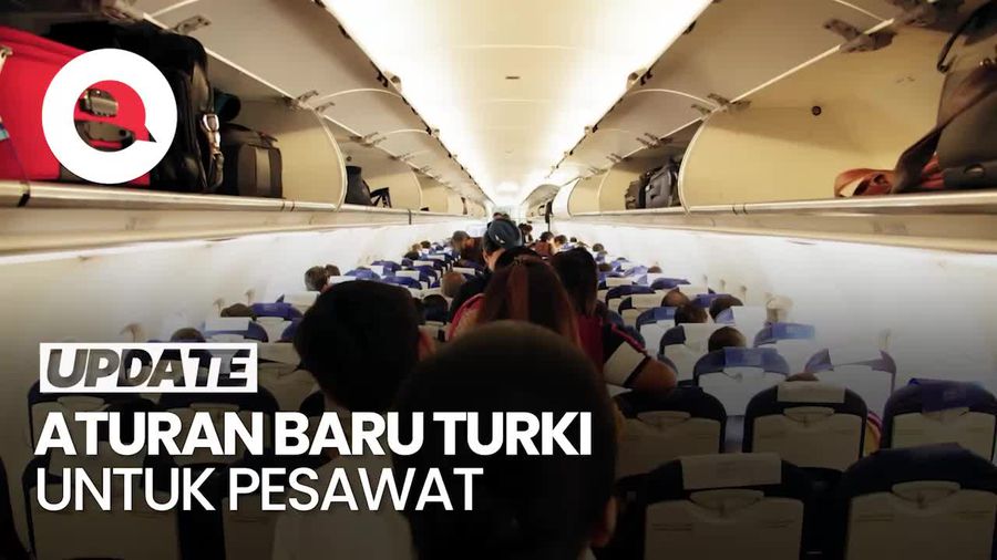 Video: Turki Bakal Denda Penumpang yang Berdiri Sebelum Pesawat Berhenti