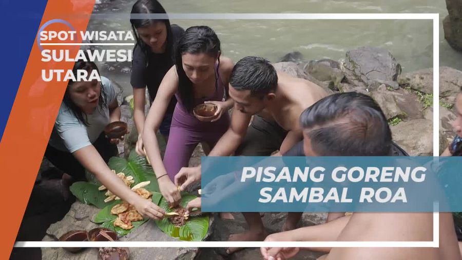 Mencicipi Lezatnya Pisang Goreng Sambal Roa di Tunan Talawaan, Sulawesi Utara
