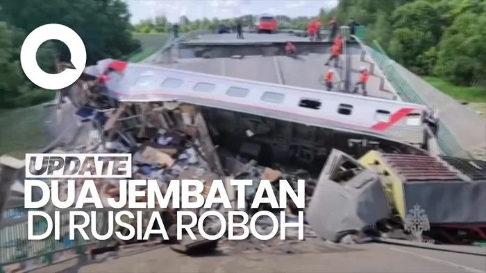 Video: Jembatan di Rusia Roboh Gegara Ledakan, 7 Tewas